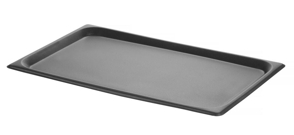 Vassoio per forno con rivestimento antiaderente CONVECTOMAT ROAST., HENDI, GN 1/1, Nero, 530x325x(H)17mm