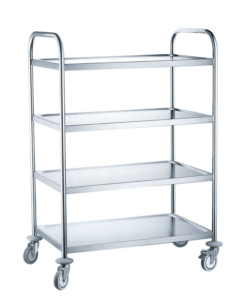 Carrello da servizio con 4 ripiani., HENDI, 905x585x(H)1245mm