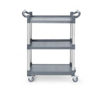 Carrello di servizio in polipropilene a 3 scaffali, piccolo, AmerBox, 800x420x(H)945mm