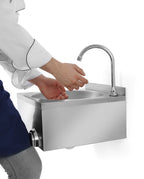 Lavandino con azionamento a ginocchio, HENDI, 400x400x(H)450mm