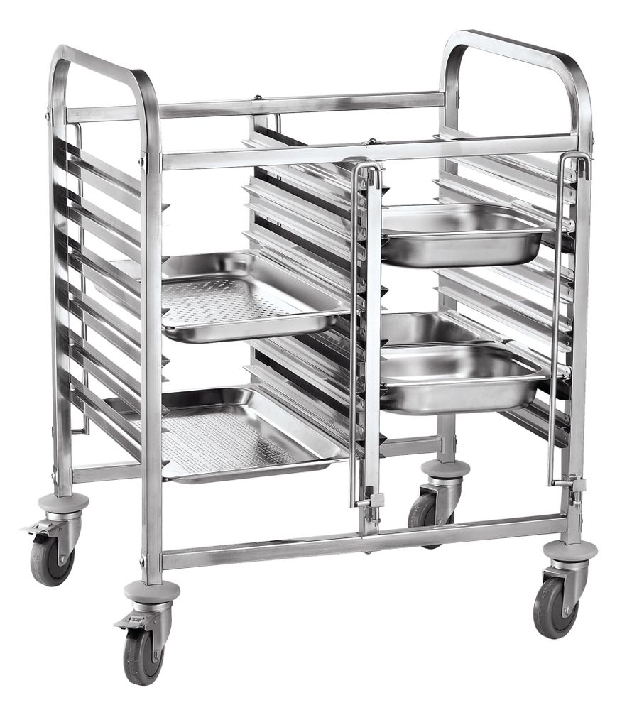 Carrello portateglie doppio - 12 x GN 1/1, HENDI, 810x610x(H)960mm