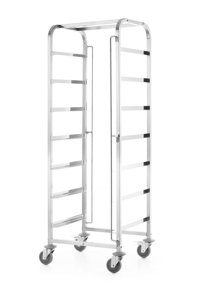 Trolley per cestelli lavastoviglie - 7 x 500 x 500mm, HENDI, 615x560x(H)1710mm