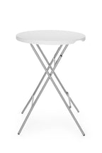 Tavolo Bar, AmerBox, Carico massimo 80 Kg., Bianco, ⌀800x(H)1100mm