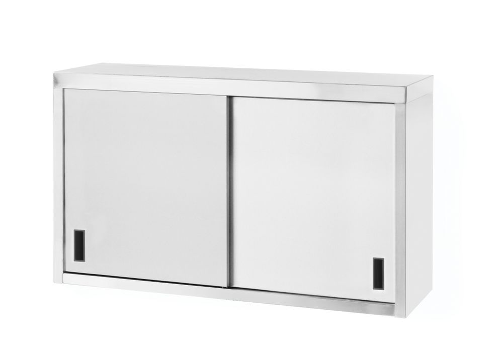 Armadio a parete – saldato, con porte scorrevoli, HENDI, Profi Line, 1000x300x(H)600mm