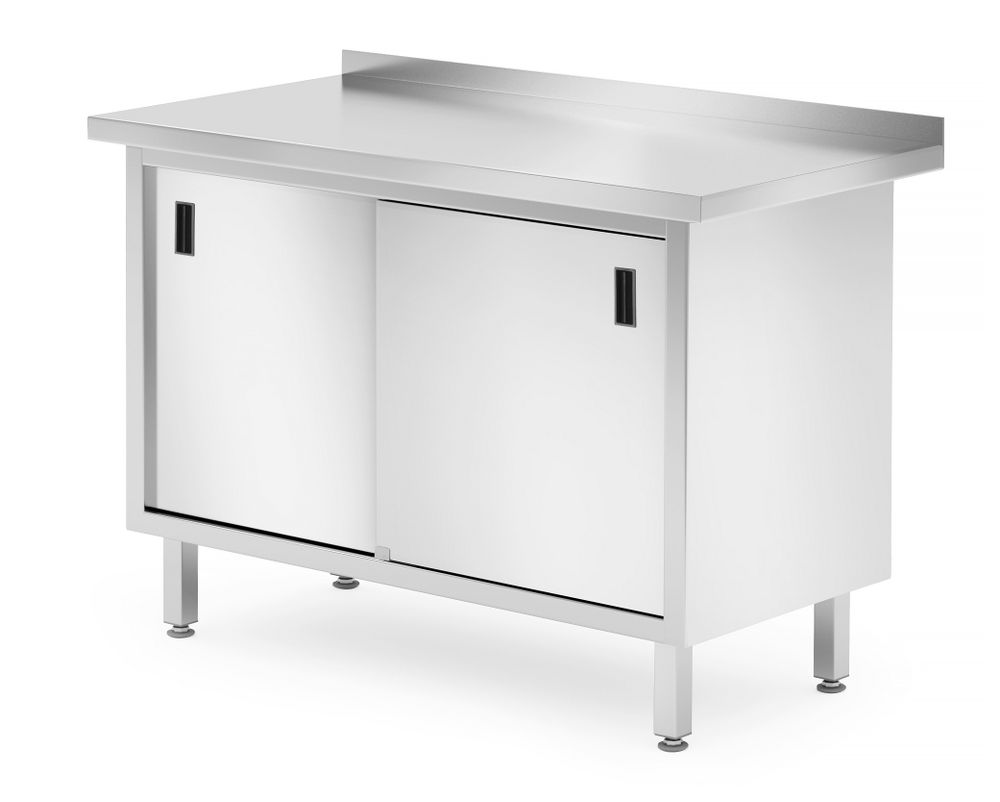 Armadio da tavolo a parete con porte scorrevoli – saldato, HENDI, Profi Line, 1200x600x(H)850mm