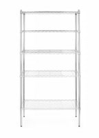 Scaffale di stoccaggio con 5 ripiani, HENDI, Cromo, 910x455x(H)1830mm