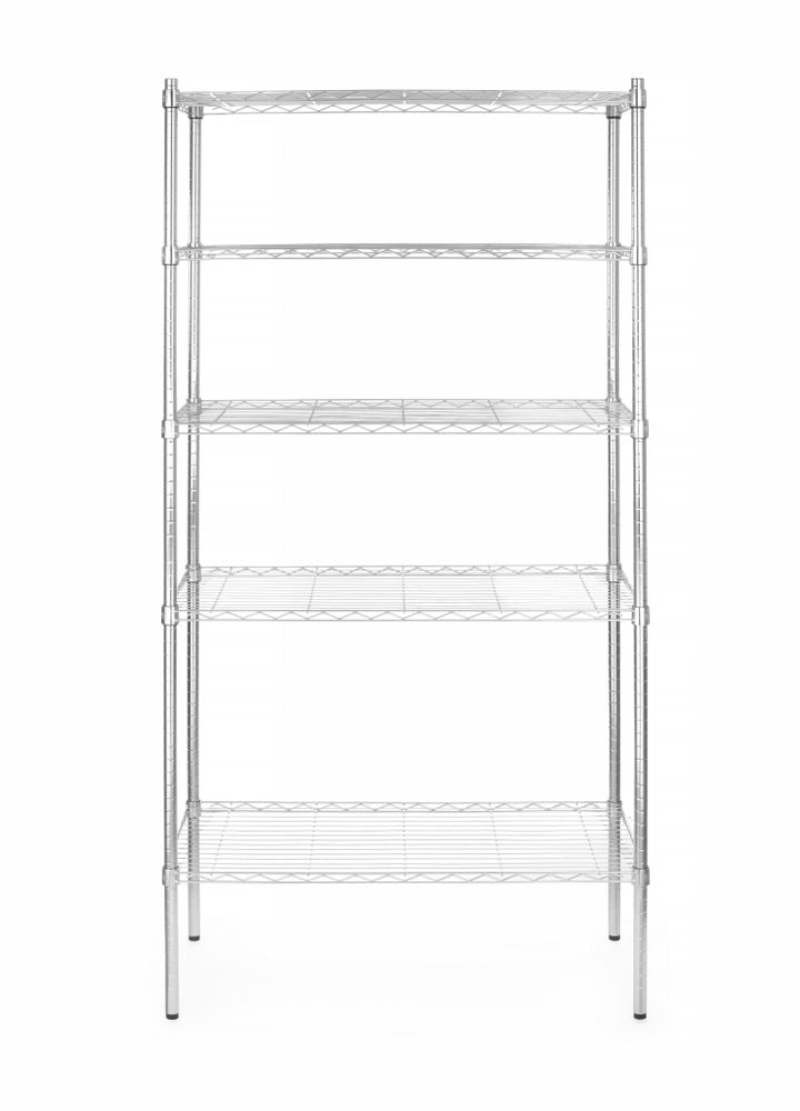 Scaffale di stoccaggio con 5 ripiani, HENDI, Cromo, 910x455x(H)1830mm