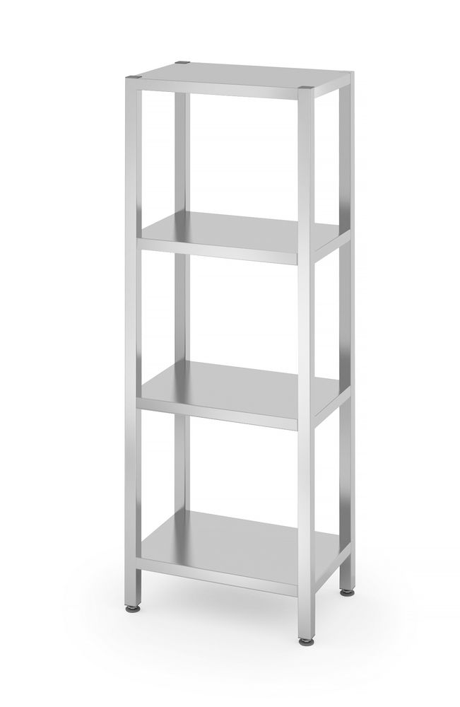 Rack di stoccaggio con 4 ripiani pieni - imbullonati, HENDI, Kitchen Line, 600x400x(H)1800mm