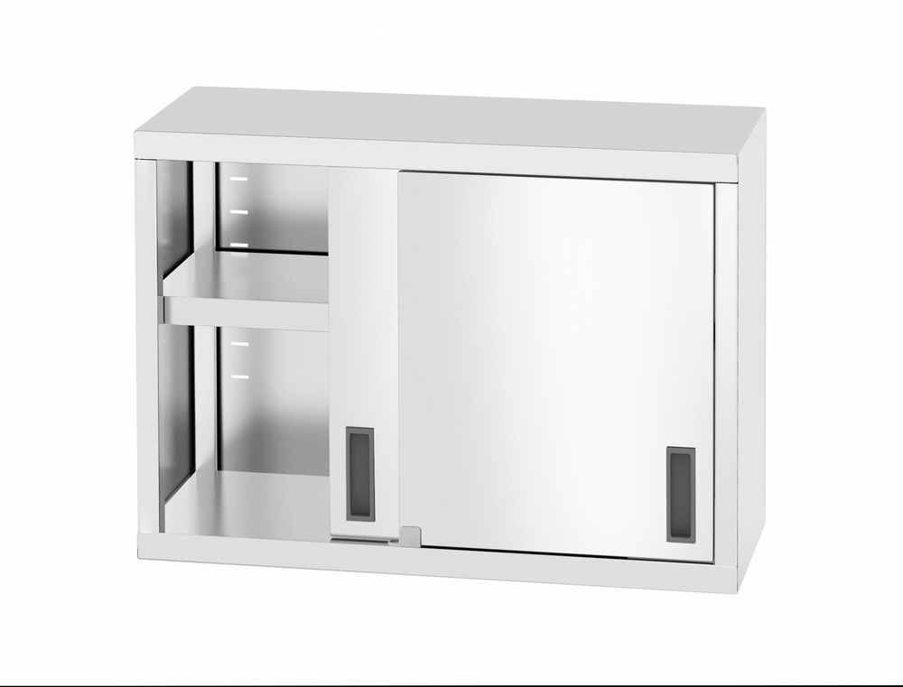 Armadio a parete – saldato, con porte scorrevoli, HENDI, Profi Line, 800x300x(H)600mm