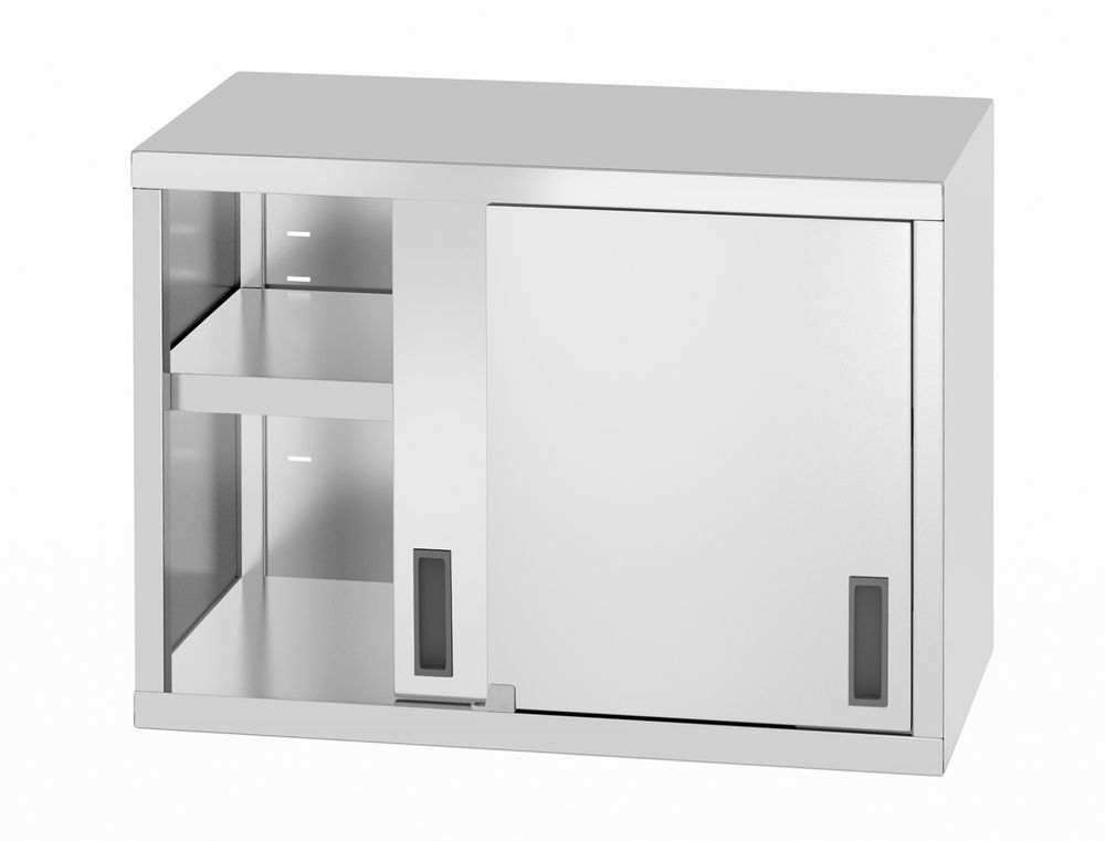 Armadio pensile – saldato, con porte scorrevoli, HENDI, Profi Line, 800x400x(H)600mm