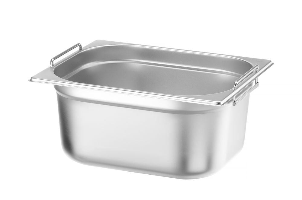 Contenitore gastronorm 1/2 con maniglie, HENDI, Budget Line, GN 1/2, 9,5L, 325x265x(H)150mm