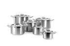 Pentola per stufato media - con coperchio, HENDI, Profi Line, 23,5L, ⌀360x(H)230mm