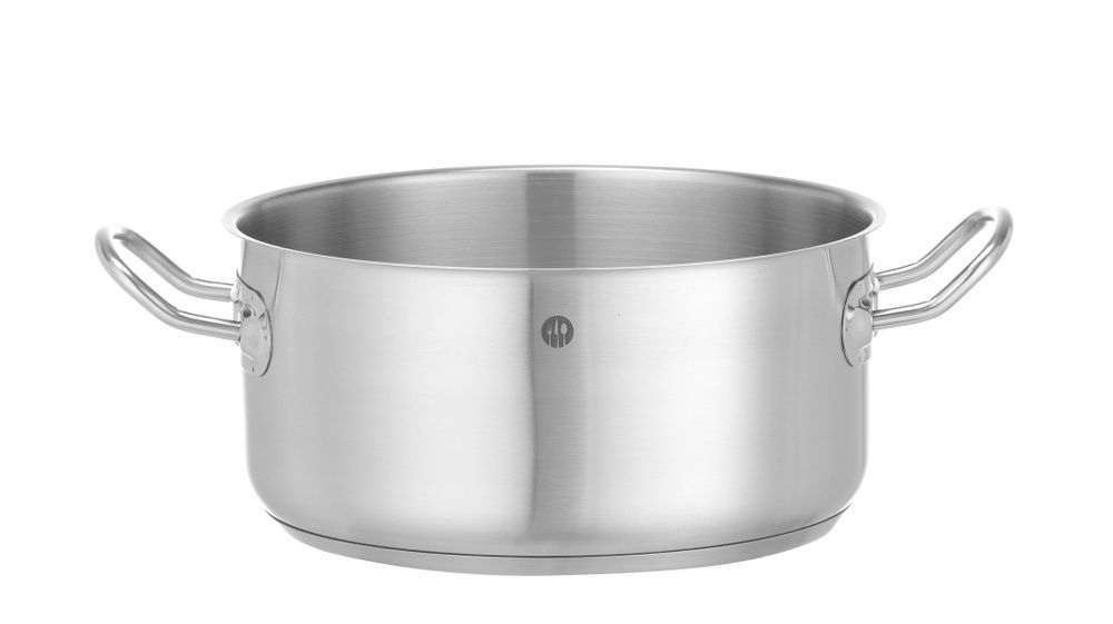 Teglia per stufato bassa - senza coperchio, HENDI, Kitchen Line, 4,9L, ⌀240x(H)110mm