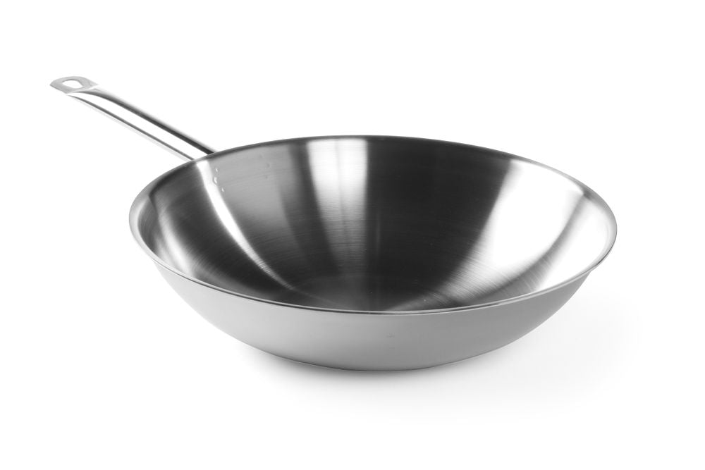 Padella "Wok" 3-ply - senza coperchio, HENDI, ⌀360x(H)90mm