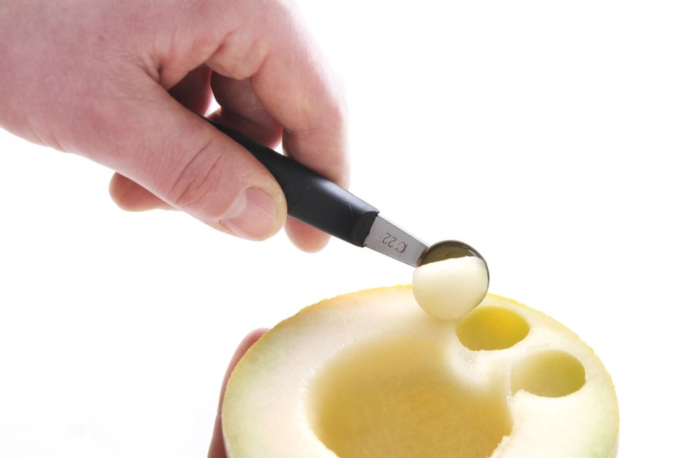 Scavino per melone, HENDI, ø 22-25 mm, Nero, (L)165mm