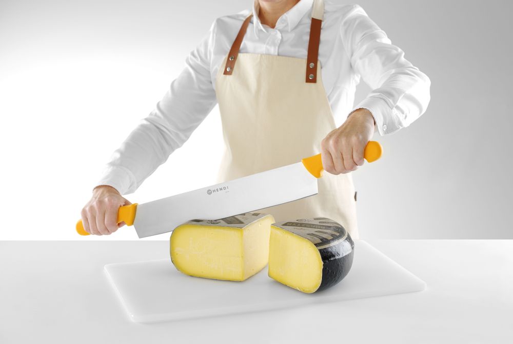 Coltello per formaggio a doppio manico, HENDI, Arancia, (L)655mm