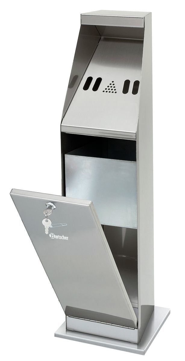 Posacenere a piedistallo, argento