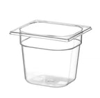 Contenitore Gastronorm 1/6, HENDI, Profi Line, GN 1/6, 2,4L, Trasparente, 176x162x(H)150mm