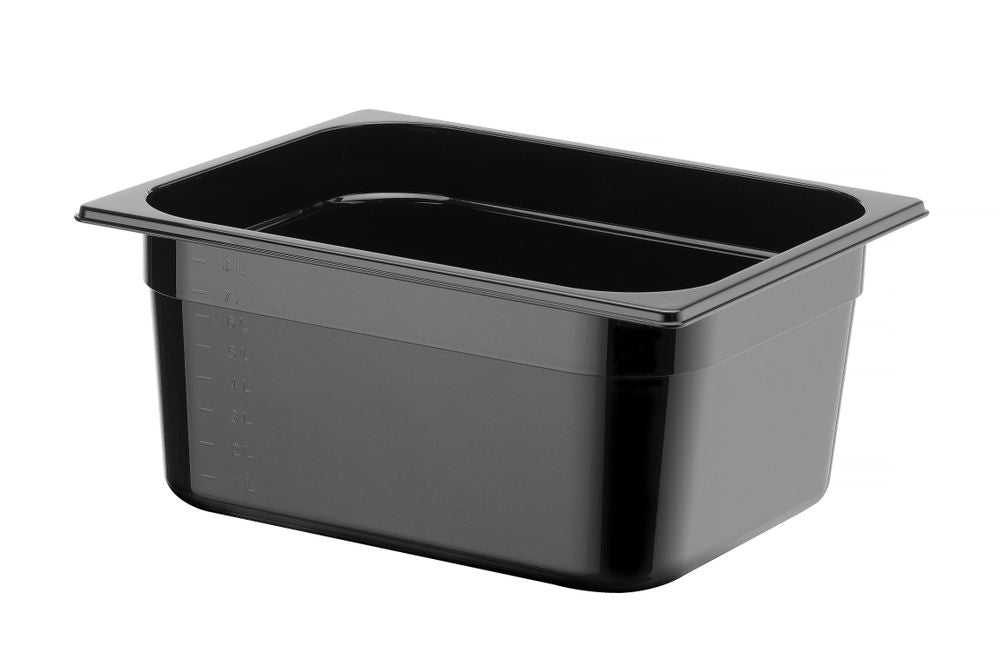 Contenitore Gastronorm 1/2, HENDI, Profi Line, GN 1/2, 9,5L, Nero, 325x265x(H)150mm