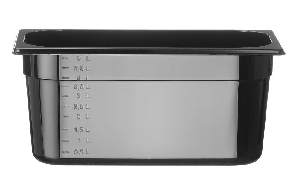 Contenitore Gastronorm 1/3, HENDI, Profi Line, GN 1/3, 5,7L, Nero, 325x176x(H)150mm