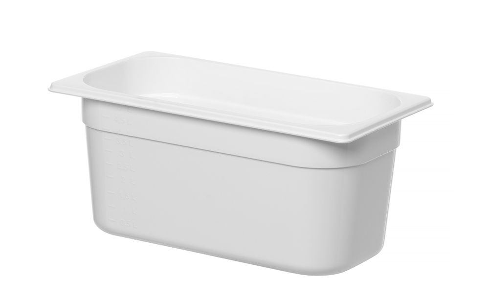 Contenitore Gastronorm 1/3, HENDI, GN 1/3, 5,7L, Bianco, 325x176x(H)150mm