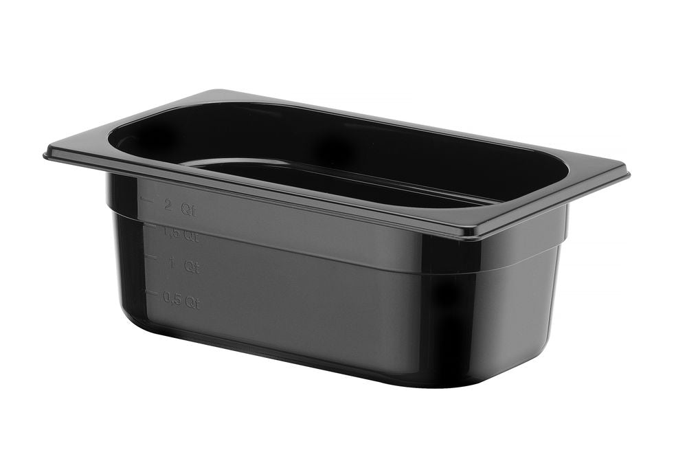 Contenitore Gastronorm 1/4, HENDI, Profi Line, GN 1/4, 2,8L, Nero, 265x162x(H)100mm