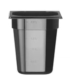 Contenitore Gastronorm 1/6, HENDI, Profi Line, GN 1/6, 3,4L, Nero, 176x162x(H)200mm