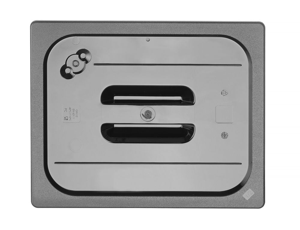 Coperchio Gastronorm, HENDI, GN 1/2, Nero, 325x265mm