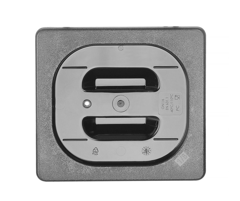 Coperchio Gastronorm, HENDI, GN 1/6, Nero, 176x162mm