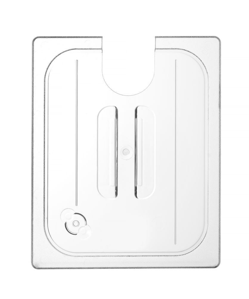 Coperchio per contenitori Gastronorm con apertura per sous vide, HENDI, GN 1/2, Trasparente, 265x325mm