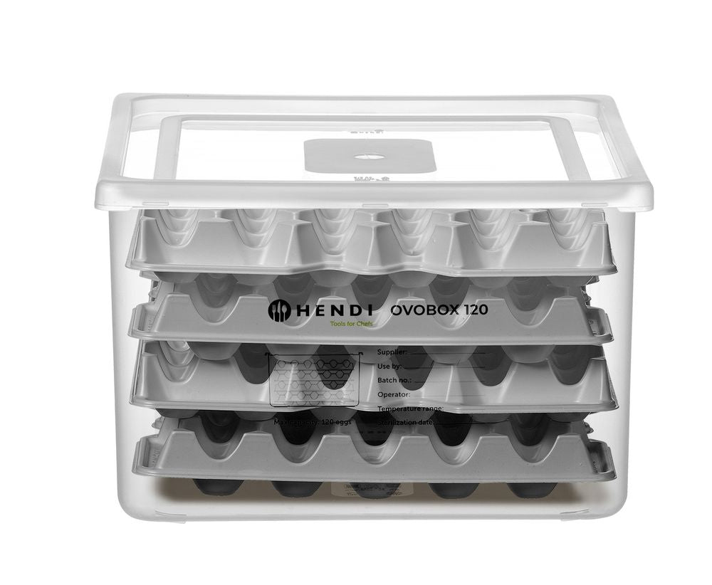 Contenitore per uova OVOBOX 120, HENDI, GN 2/3, 18L, 355x325x(H)200mm
