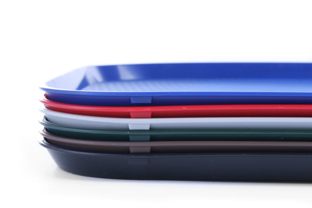 Vassoi da servizio grandi, HENDI, Grigio chiaro, 350x450x(H)20mm