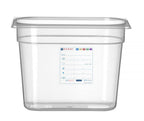 Contenitore Gastronorm 1/4, HENDI, GN 1/4, 5,5L, Trasparente, 265x162x(H)200mm