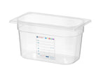 Contenitore Gastronorm 1/4, HENDI, GN 1/4, 4L, Trasparente, 265x162x(H)150mm
