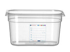 Contenitore Gastronorm 1/4, HENDI, GN 1/4, 4L, Trasparente, 265x162x(H)150mm