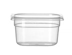 Contenitore Gastronorm 1/9, HENDI, Profi Line, 1,0, GN 1/9, 1L, Trasparente, 176x108x(H)100mm