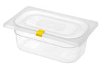 Clips coperchi per contenitori Gastronorm HACCP, HENDI, Giallo, 12 pezzi
