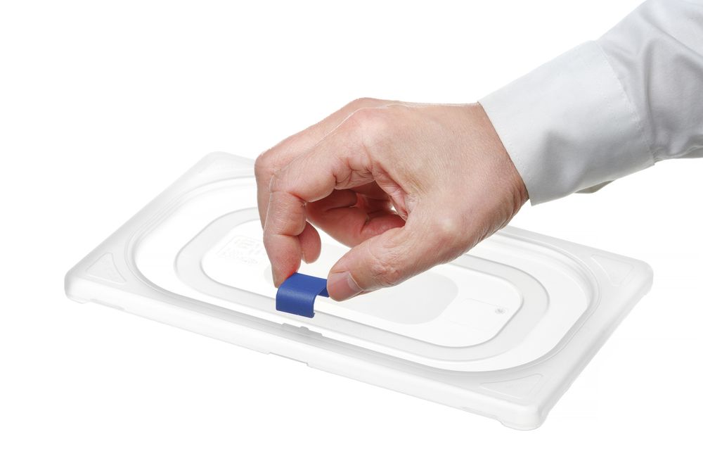 Clips coperchi per contenitori Gastronorm HACCP, HENDI, Blu, 12 pezzi