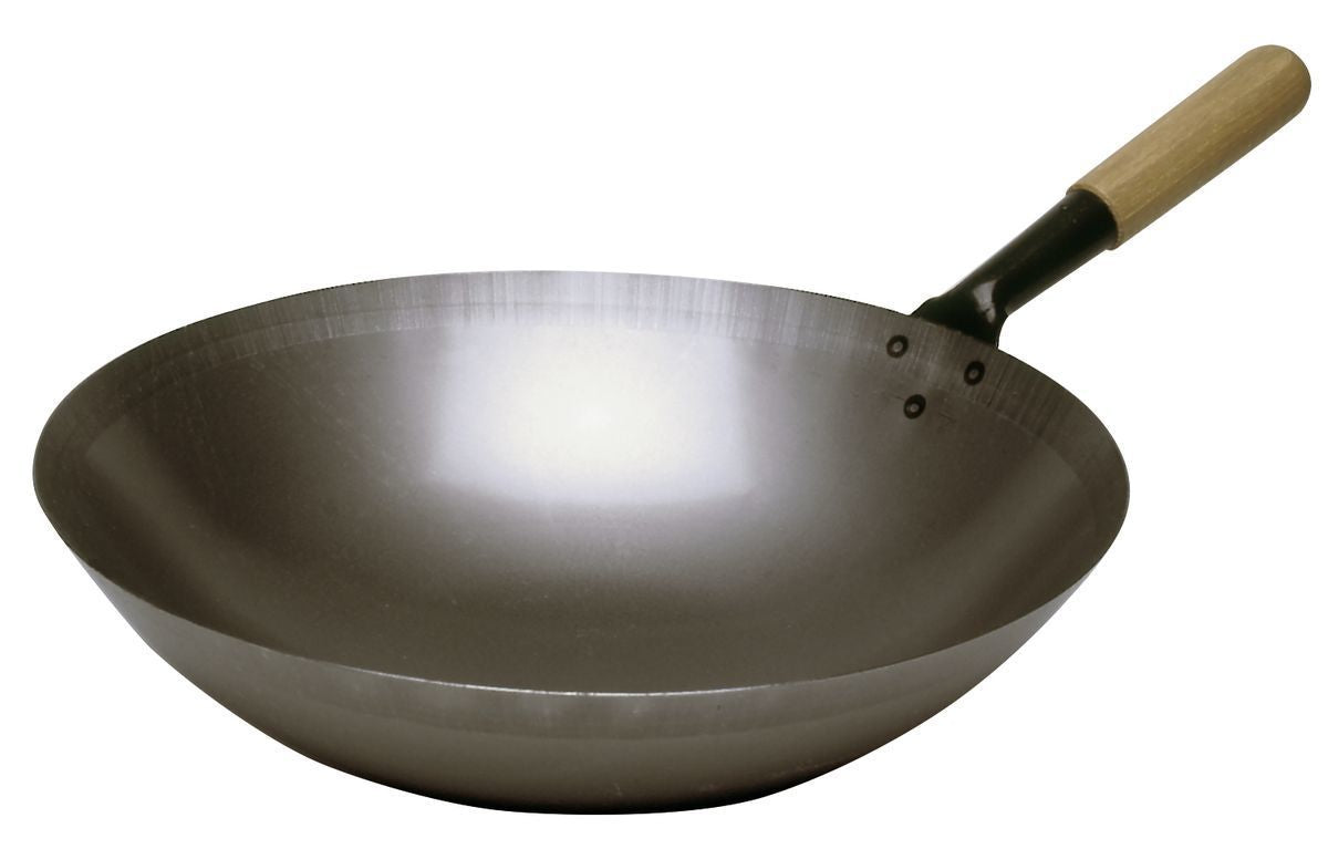 Padella Wok in acciaio, 360 mm