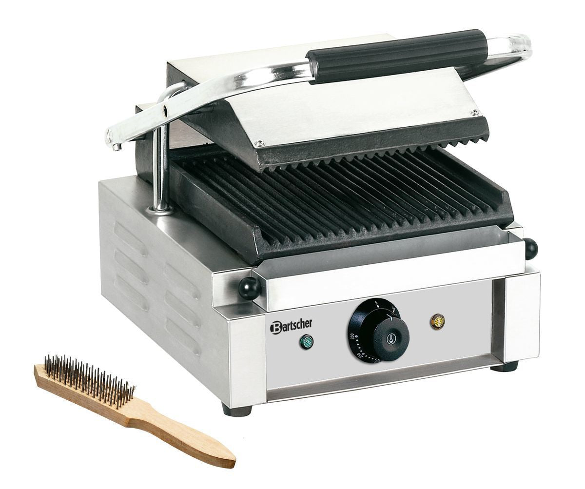 Piastra Professionale panini in ghisa 1R — Scanalato