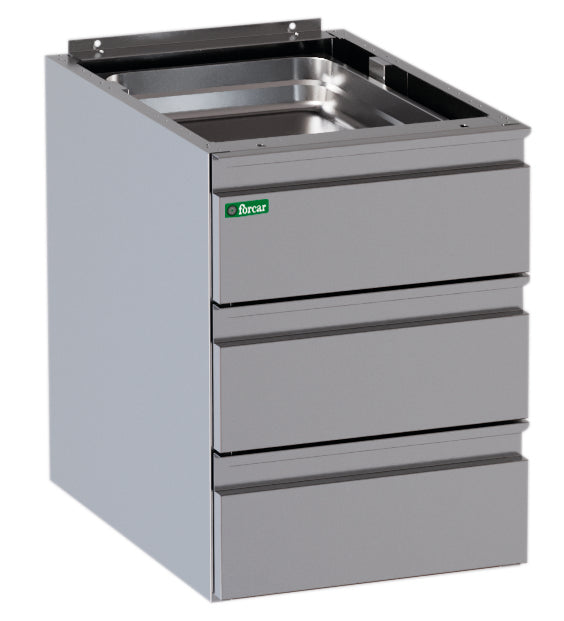 CASSETTIERA 3x40 CASSETTI PER TAVOLO INOX 700 P. ACCASGDATS7340