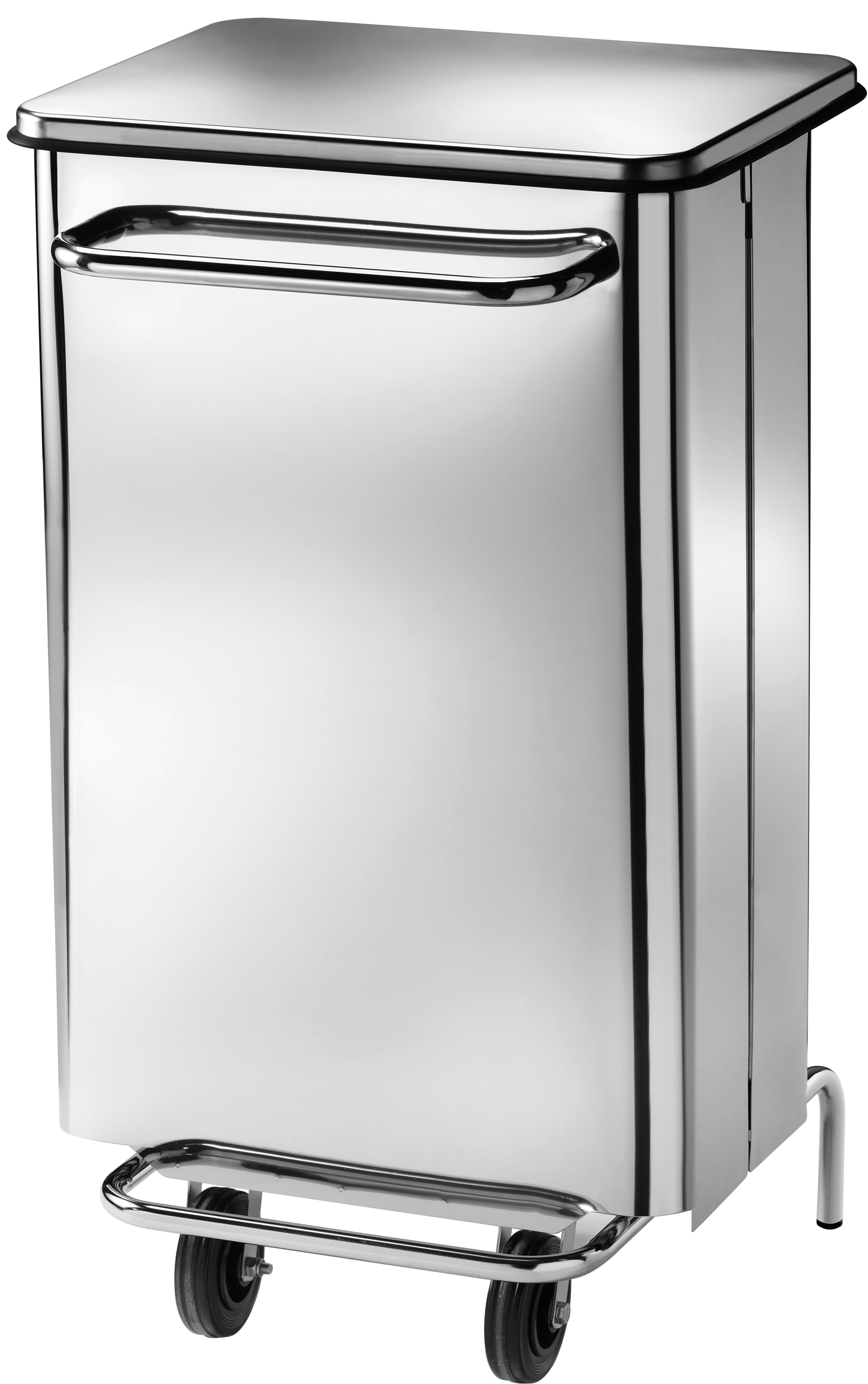 PATTUMIERA RETTANGOLARE 70L RUOTE/PEDALE AV4654