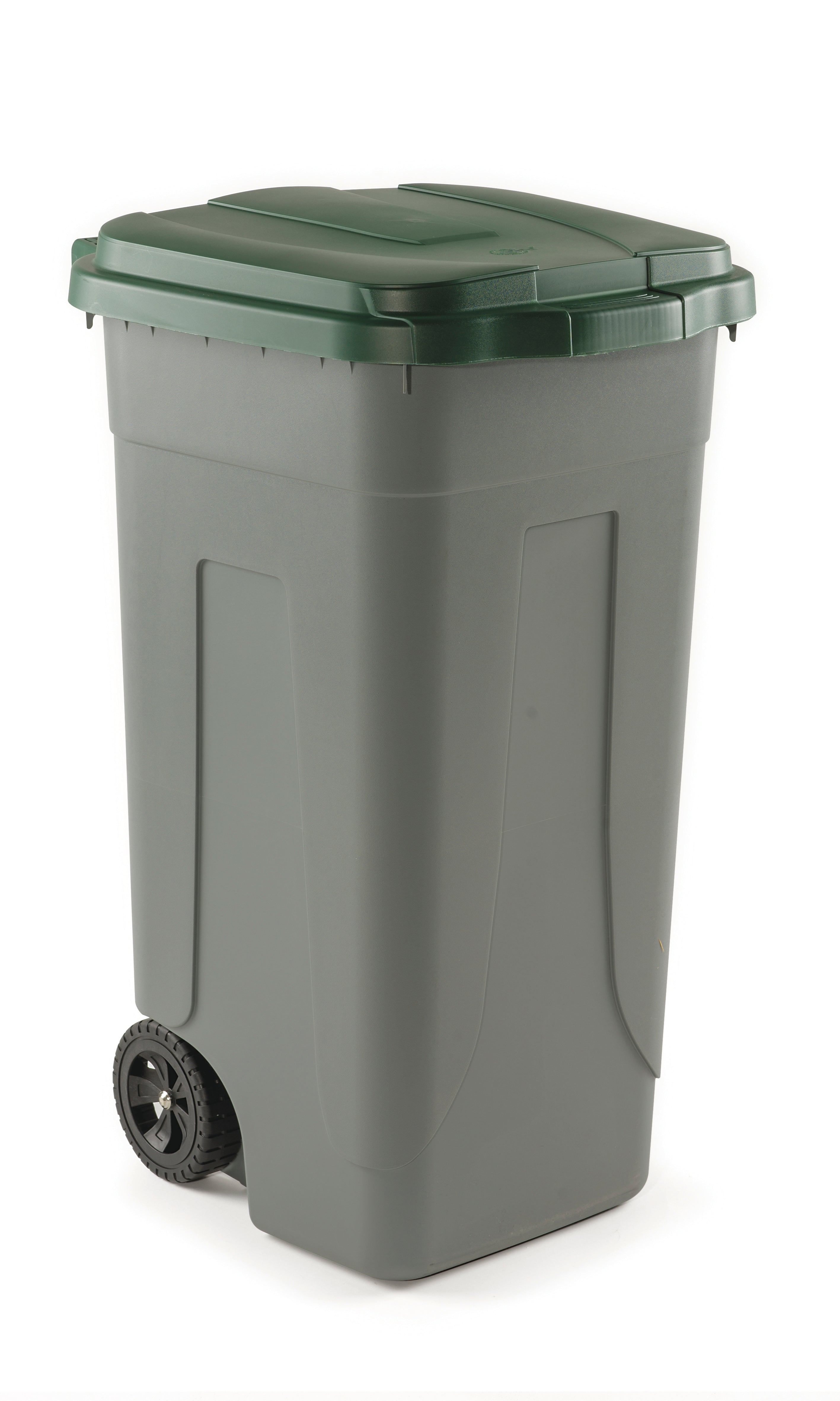 PATTUMIERA POLIETILENE RUOTE - VERDE 80L AV4682G