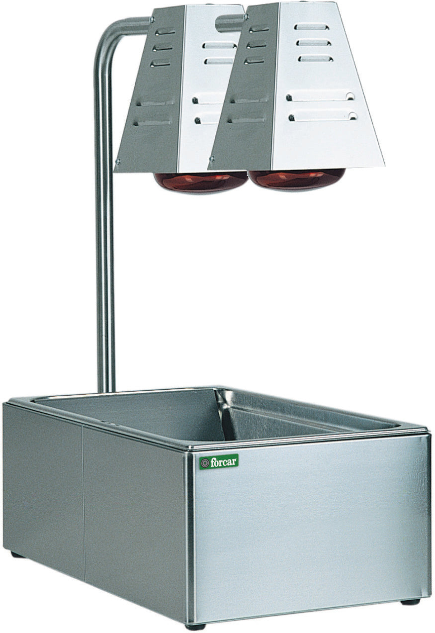 LAMPADA INFRAROSSI - 2 LAMPADE - GN1/1 CON VASCA RISCALDATA A516 BI4719DC