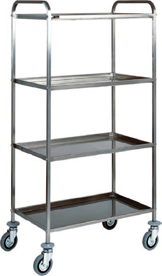 CARRELLO INOX - 4 PIANI PIEGATI CA1381