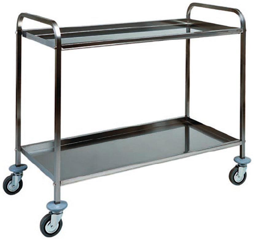 CARRELLO INOX - 2 PIANI PIEGATI CA1383