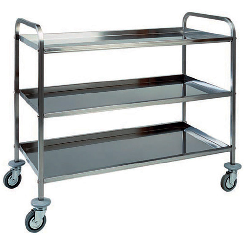 CARRELLO INOX - 3 PIANI PIEGATI CA1384RF2