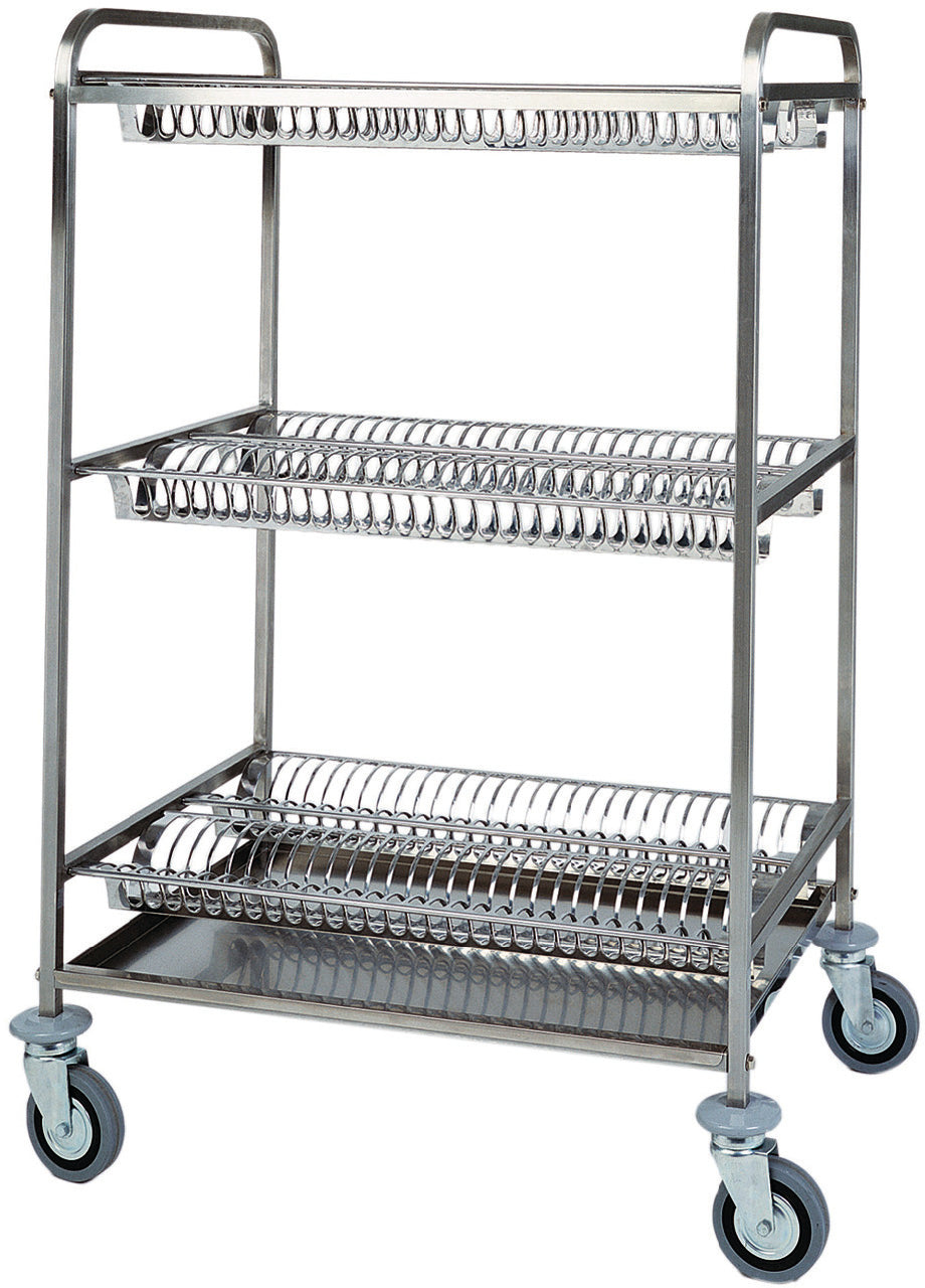 CARRELLO INOX SCOLAPIATTI - 3 PIANI CA1399RF2