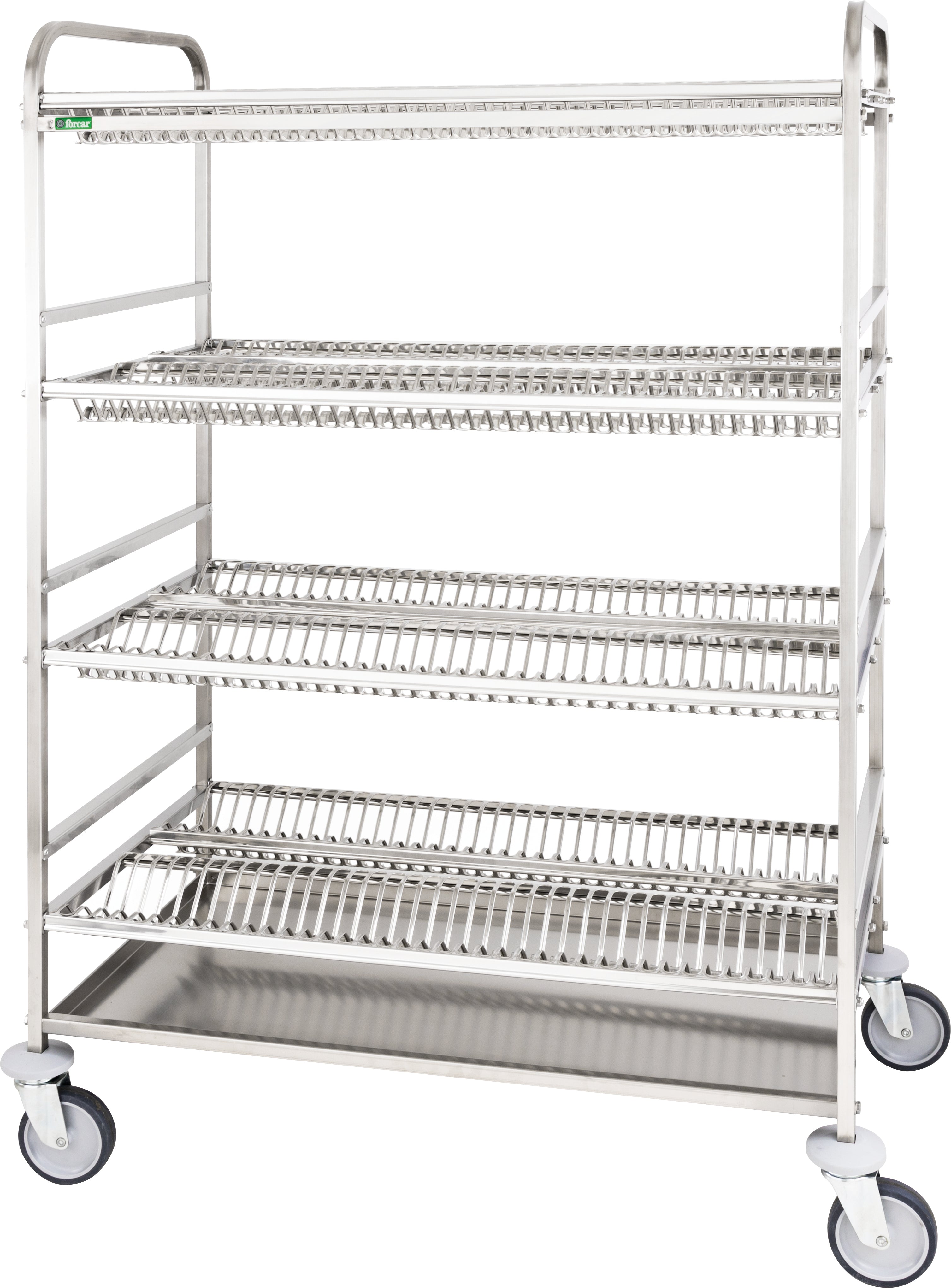 CARRELLO INOX SCOLAPIATTI - 4 PIANI CA1401RF2