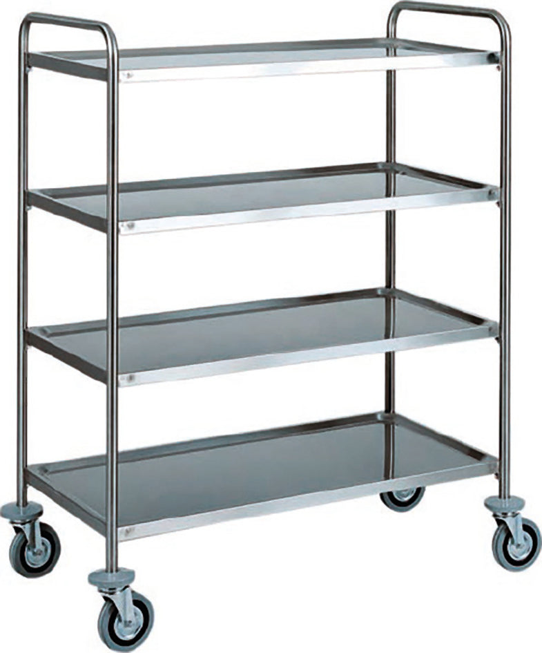 CARRELLO INOX - 4 PIANI STAMPATI CA1425